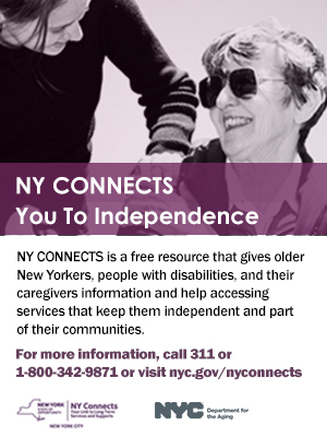  Photo of the NY CONNECTS advertising campaign.