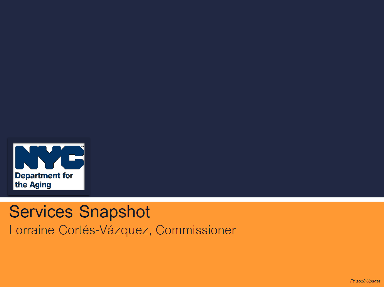 Report Cover for DFTA Snapshot