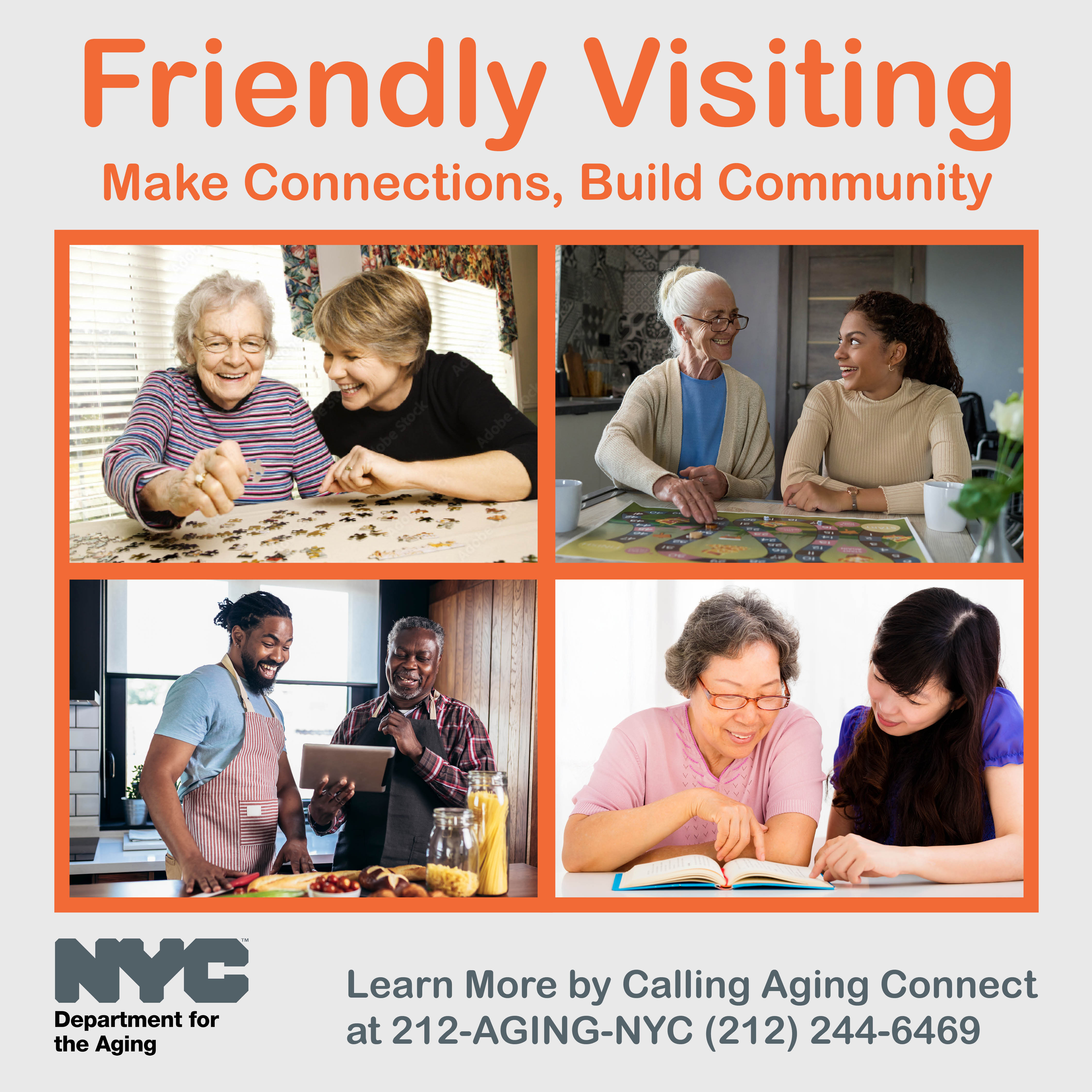 Learn how to become a Friendly Visitor to an older New Yorker. 