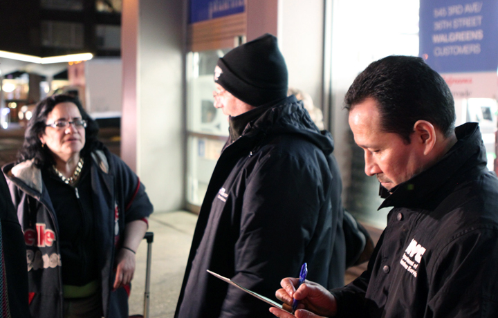 Volunteers conducting the 12th annual Homeless Outreach Population Estimate (HOPE) survey