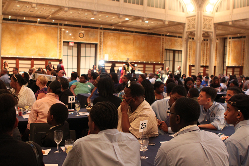 Room of attendees listening to speaker