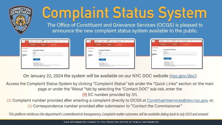 Complaint Status Update
                                           