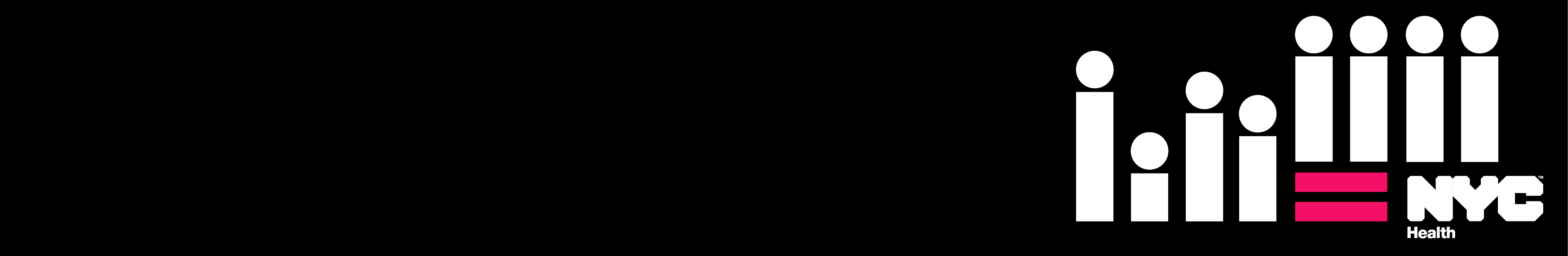 Stick figures of different sizes on one side, and people bolstered by and equals sign and the Health Department logo on the left.
