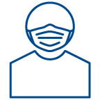 icon of a person wearing a mask