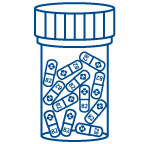 icon of a bottle of pills