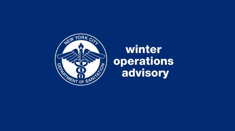 New York City Department of Sanitation Winter Operations Advisory
                                           