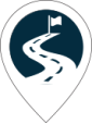 map marker graphic for concluding the journey