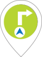 map marker graphic for guiding the journey