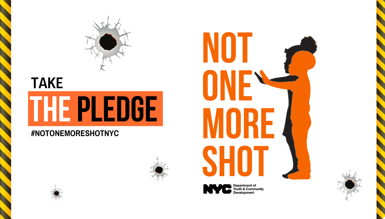 Take the #NOTONEMORESHOT Pledge
                                           