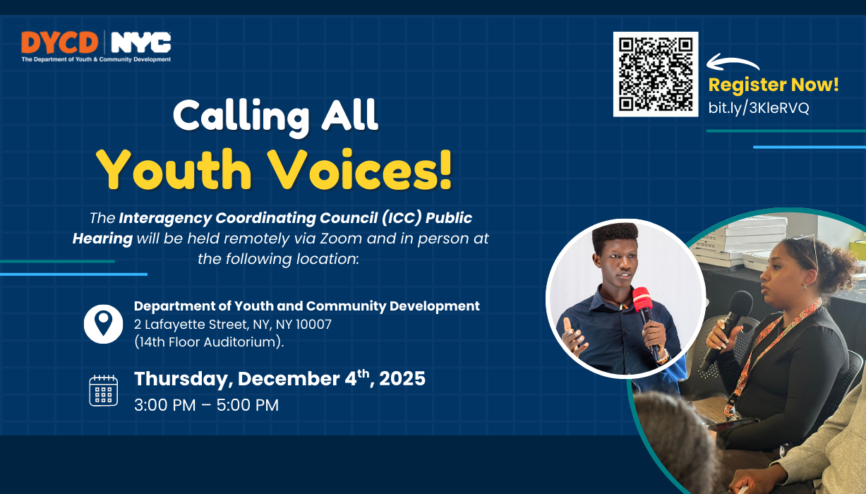 Calling All Youth Voices!
                                           