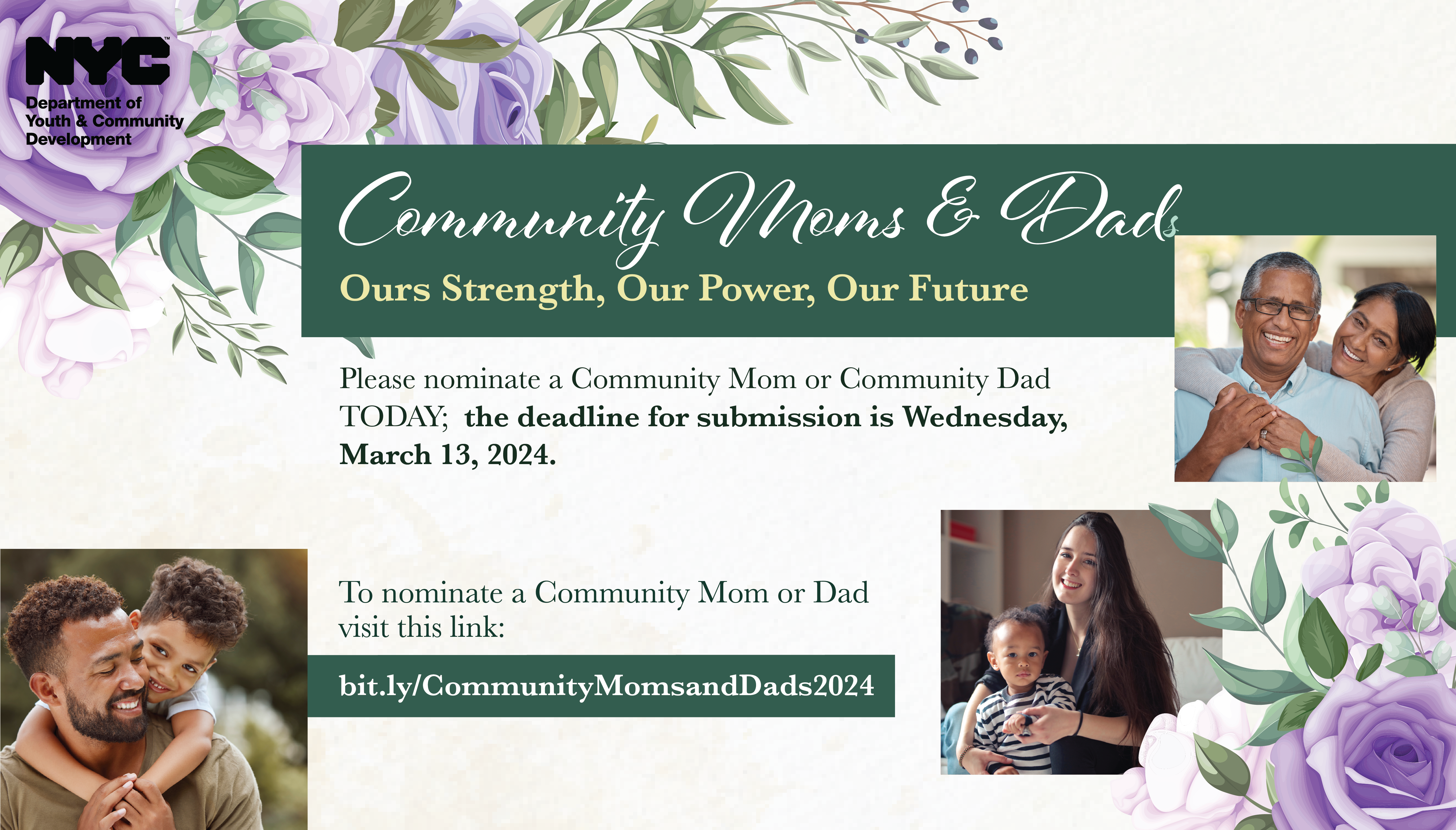 Celebrating DYCD Community Moms and Dads
                                           