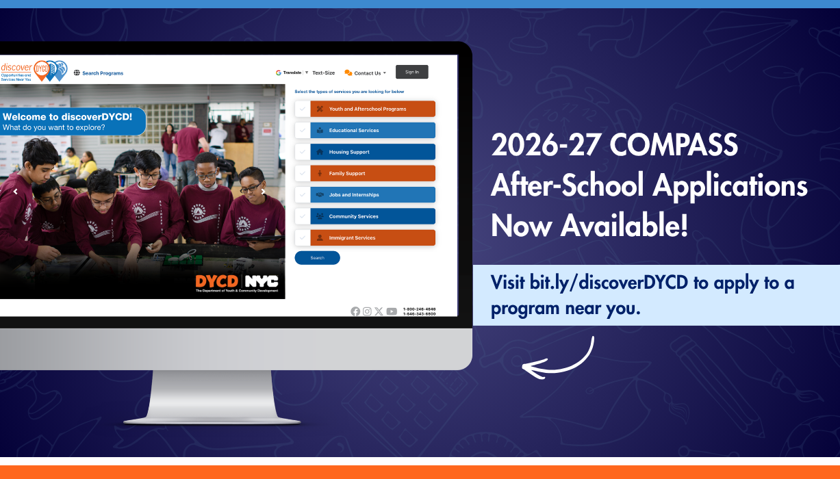 2026-27 COMPASS After-School Applications Now Available!


                                           