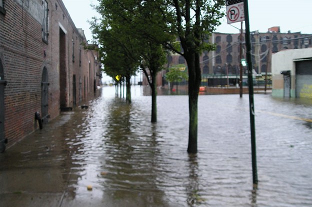 Photo of flooded street