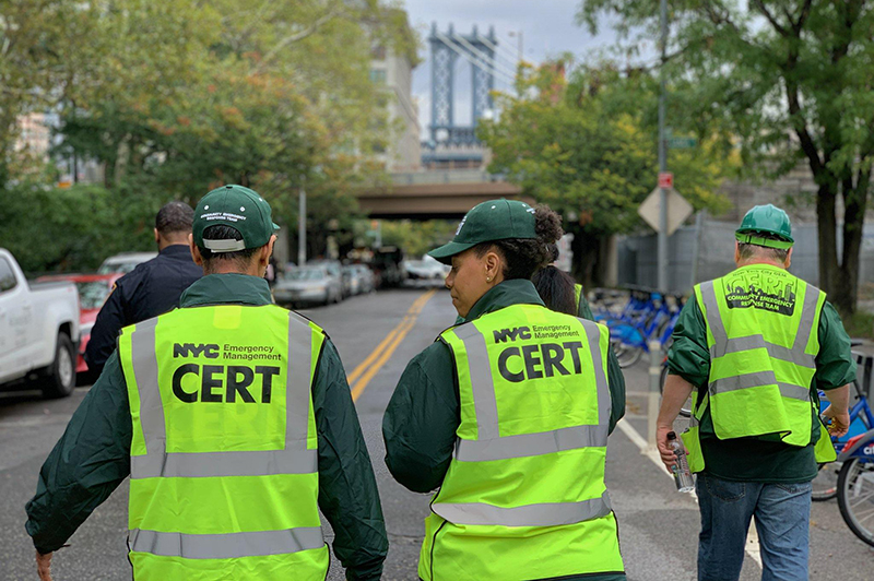 Community Emergency Response Team volunteers