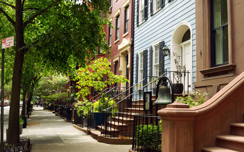 Photo of buildings on a street