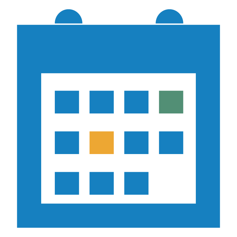 community events icon of a calendar