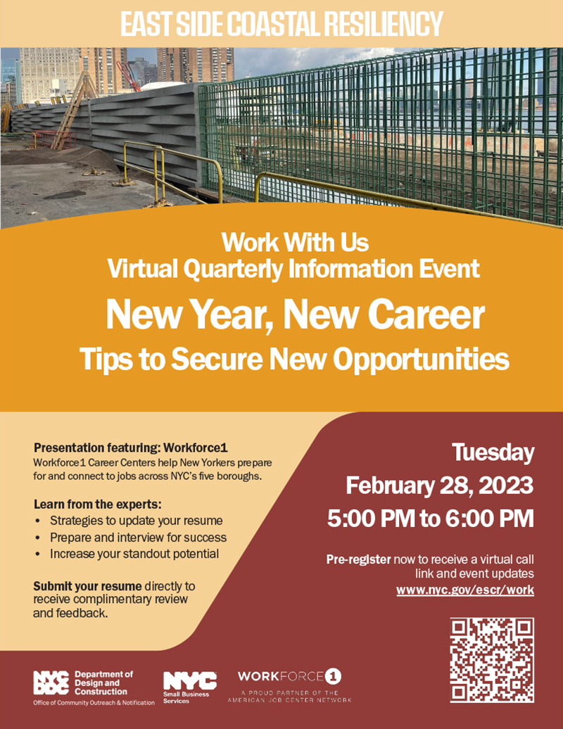 Work With Us Virtual Quarterly Information Event | Febraury 28, 2023 5pm-6pm