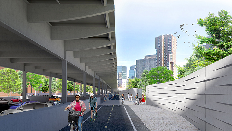 Manhattan Greenway near Stuyvesant Cove Park