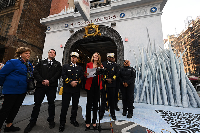 FDNY and FDNY Foundation kick off fire safety partnership with Ghostbusters in M
                                           