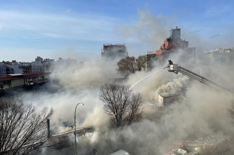 At a Public Information Briefing on Thursday, March 13, 2025, FDNY Commissioner Robert S. Tucker provided an update on a 5-alarm fire in the Bronx.
                                           