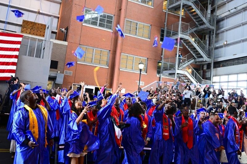 The FDNY held a graduation ceremony for the Captain Vernon A. Richard High School for Fire and Life Safety Class of 2025 on Friday, June 27, 2025, at the FDNY Fire Academy on Randall's Island.

                                           