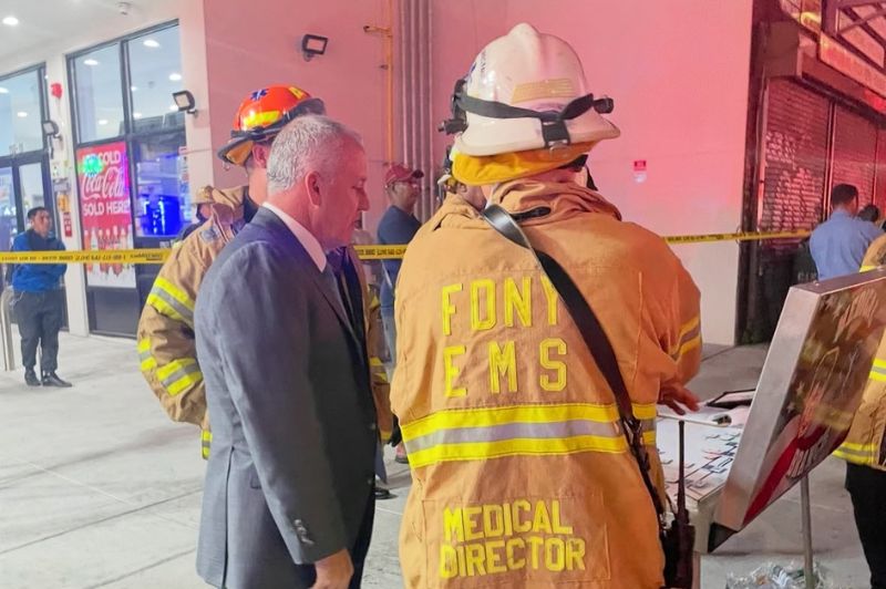 FDNY Commissioner Robert S. Tucker marked his first year at the helm of the FDNY on Tuesday, Aug. 12, 2025. 
                                           