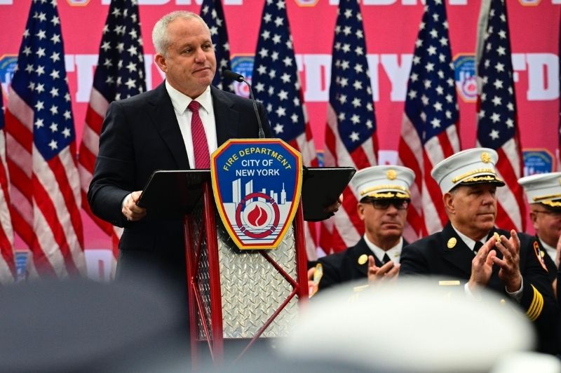 The FDNY held a promotion ceremony on Monday, Oct. 27, 2025, at the Ocean Breeze Track and Field Facility on Staten Island.
                                           
