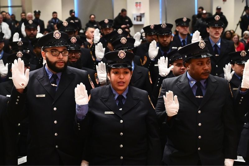 The FDNY held a graduation ceremony for its newest fire protection inspectors on Monday, Feb. 9, 2026, inside the Commissioner Robert O. Lowery Auditorium at Department headquarters in Brooklyn.
                                           
