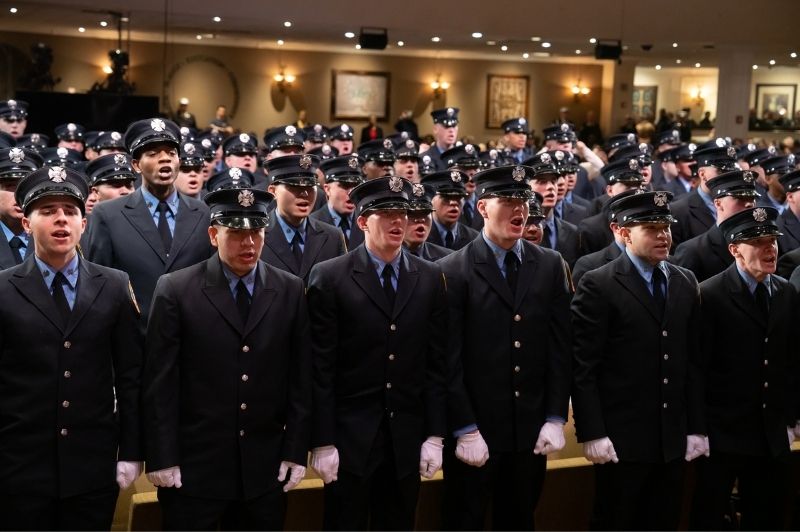 The FDNY welcomed its third class of 2025 probationary firefighters at a graduation ceremony on Wednesday, Feb. 11, 2026, at the Christian Cultural Center in Brooklyn.
                                           