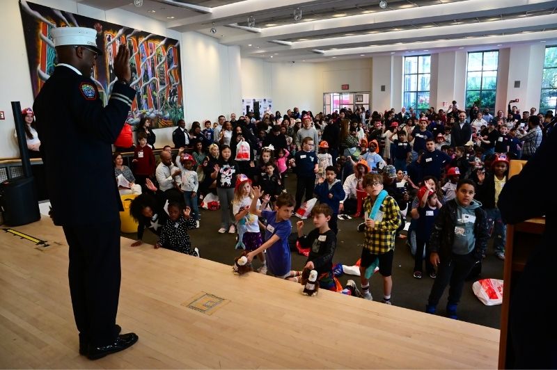 It was a bit of a different vibe at FDNY Headquarters in Brooklyn on Thursday, April 23, 2026, for National Take Our Daughters and Sons to Work Day.
                                           