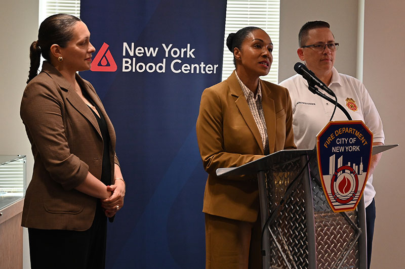 FDNY and NYPD kick off 2026 blood drive competition for the New York Blood Center
                                           