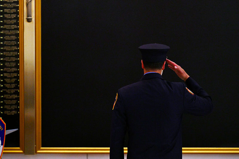 FDNY Commissioner Lillian Bonsignore unveils new memorial wall to honor members lost to WTC-related illnesses
                                           