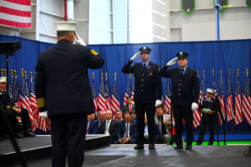 FDNY Commissioner Lillian Bonsignore Promotes 81 Members at Ceremony on Staten Island
                                           