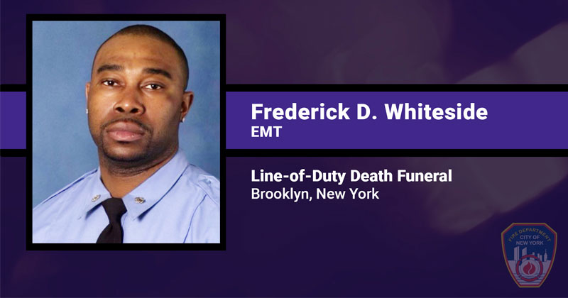 5-5-5-5: FDNY EMT Frederick D. Whiteside's Line of Duty Death Funeral