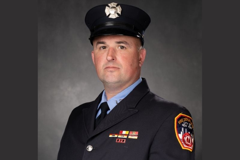 Firefighter Michael Kotzo, of Ladder Company 28, was honored with the Chief of Department Peter J. Ganci, Jr. Medal & NYS Honorary Fire Chiefs Association Medal