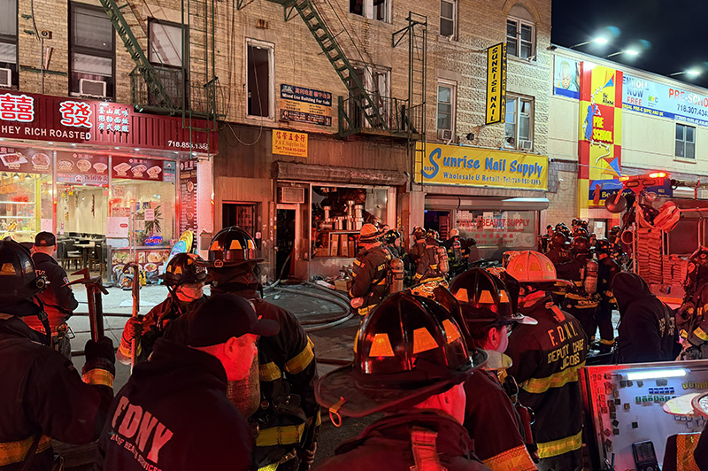 FDNY officials provide update on 3-alarm fire in Brooklyn
                                           