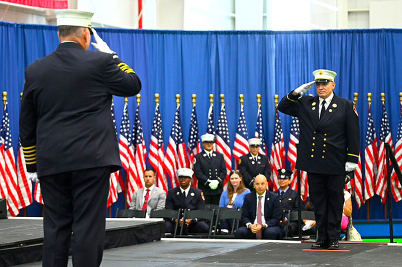 FDNY promotes fire operations members at ceremony on Staten Island
                                           