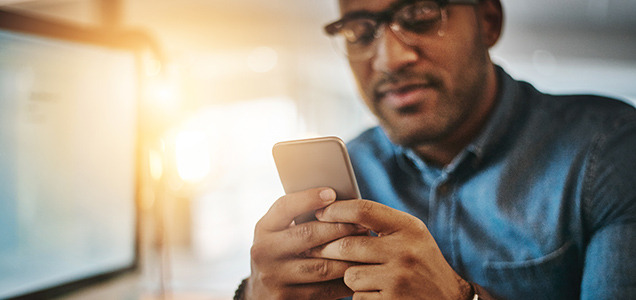 man on a cell phone