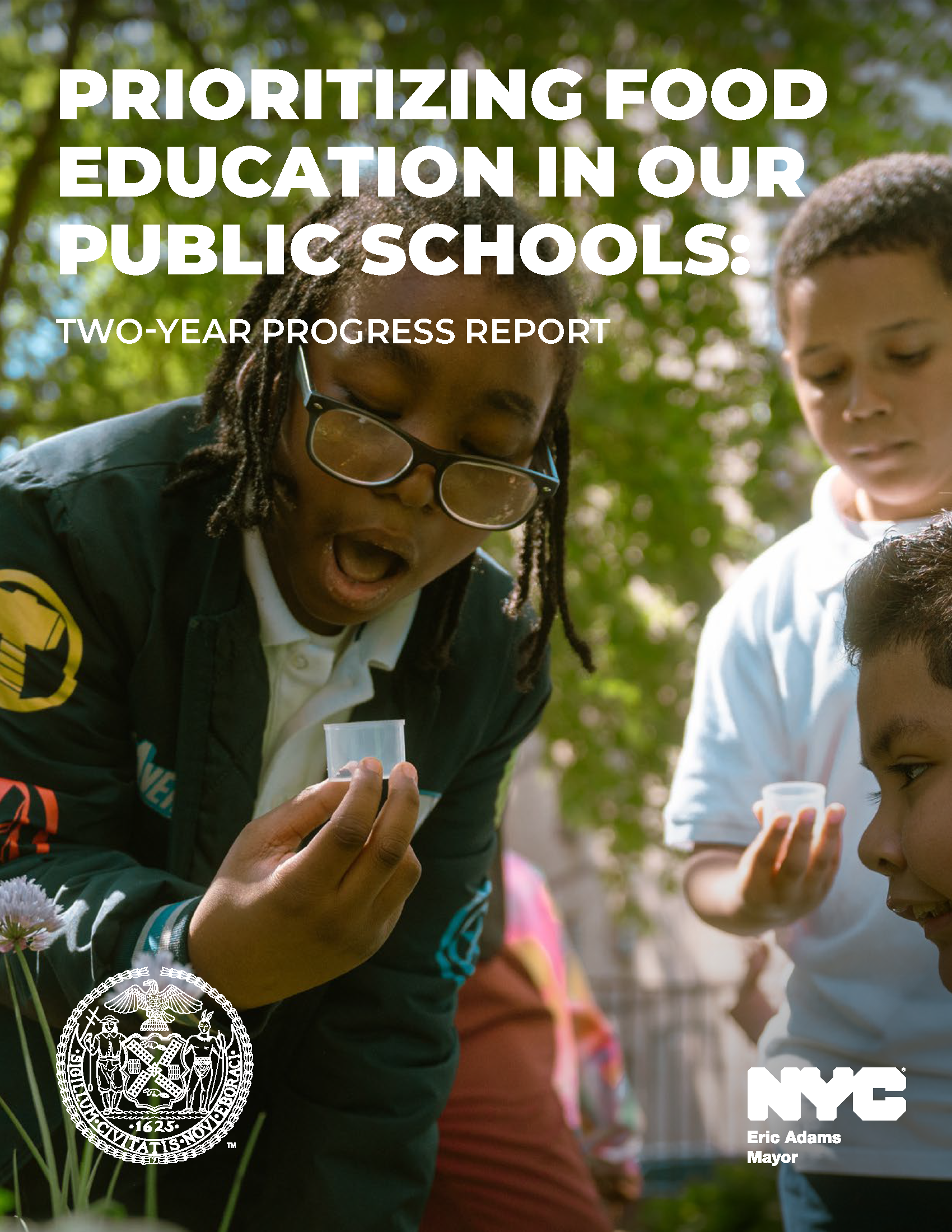 image of three students outside