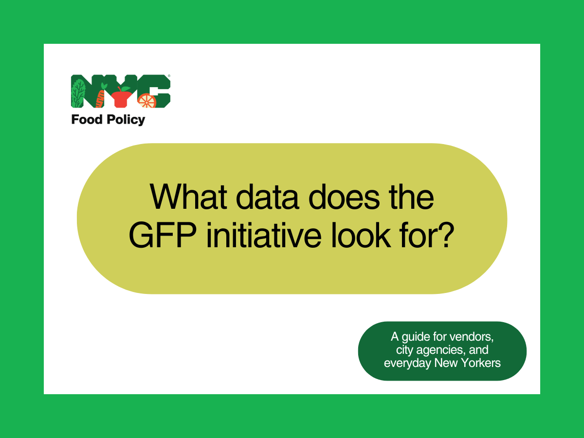 What data does the GFP initiative look for?