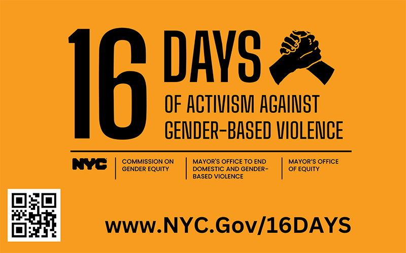 In focus: 16 Days of Activism against Gender-Based Violence