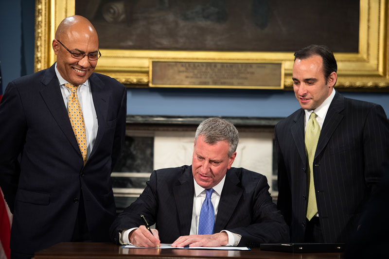 Mayor de Blasio Signs Legislation to Provide Tax Relief for Property Owners Impacted by Sandy