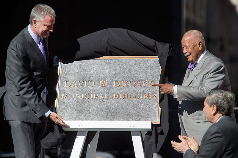 Manhattan Municipal Building Renamed for Former Mayor David N. Dinkins
