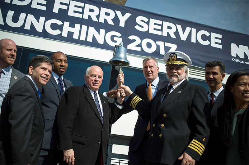 Mayor De Blasio: Citywide Ferry Service on Track to Launch in 2017, with Hornblower as New Operator