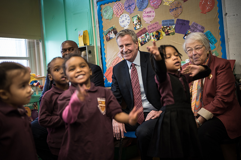 Mayor de Blasio Speeds up 3-K For All Rollout and Announces 4 New Districts