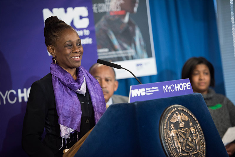 First Lady Chirlane McCray Announces NYCHOPE, New Web Portal for Survivors of Domestic Violence