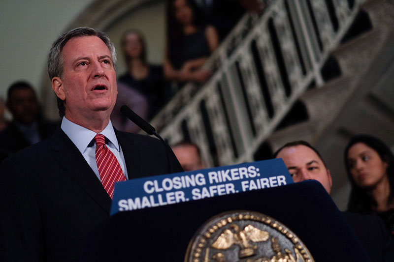 Mayor de Blasio and City Council Reach Agreement to Replace Rikers Island Jails