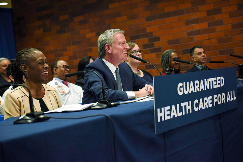 Mayor de Blasio Announces Plan to Guarantee Health Care for all New Yorkers