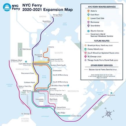 NYC Ferry Expansion Map