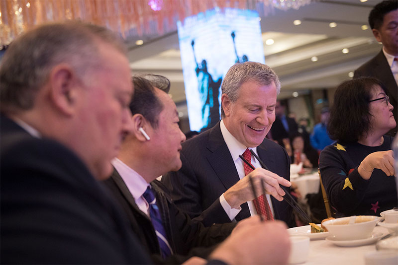 Mayor de Blasio Encourages New Yorkers to Visit Asian-American Owned Small Businesses